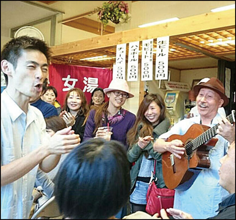 キューバ音楽ライブ♪Dos Sones de Corasones@朝日温泉おんな湯