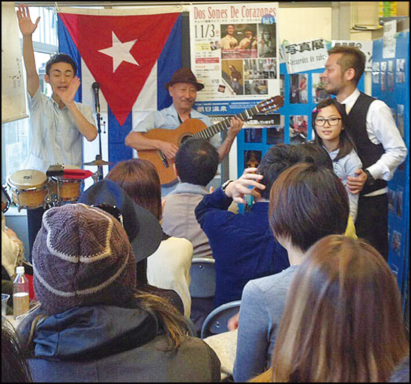 キューバ音楽ライブ♪Dos Sones de Corasones@朝日温泉おんな湯